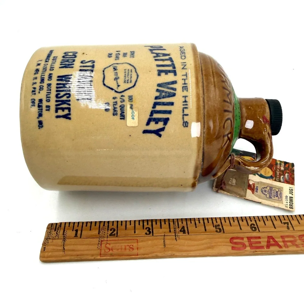 Vintage‎ McCormick Platte Valley Corn Whiskey Jug Missouri 7
